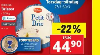 Lidl MILBONA Brieost erbjuda