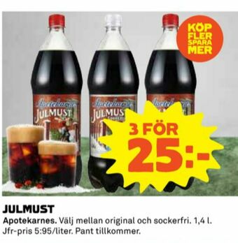 Coop Apotekarnes Julmust erbjuda