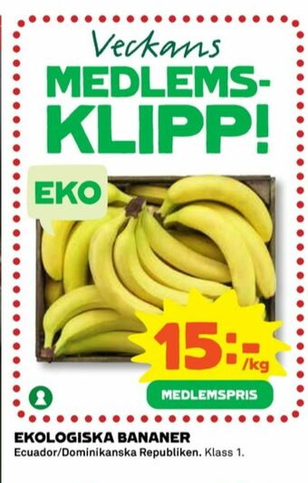 Coop Bananer erbjuda