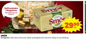 Coop Svenskt Smör Smör erbjuda