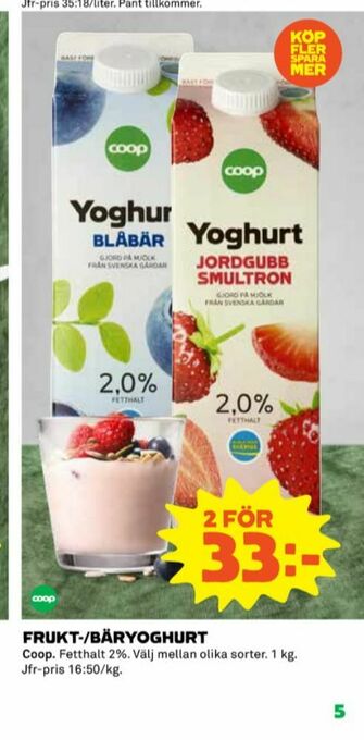Coop Coop Yoghurt erbjuda