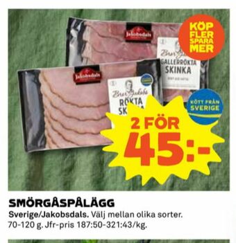 Coop Jakobsdals Skinka erbjuda
