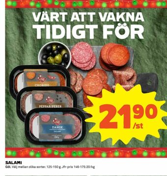 Coop Gøl Salami erbjuda