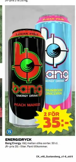 Coop Bang Energy Energidryck erbjuda