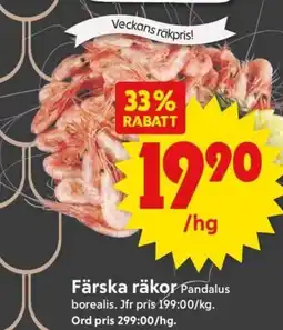 ICA Supermarket Färska räkor erbjuda