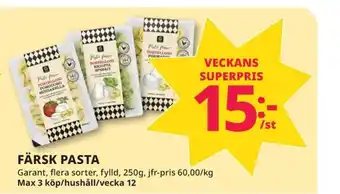 Tempo FÄRSK PASTA erbjuda