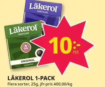 Tempo LÄKEROL 1-PACK erbjuda