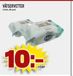 Din Mat VÅTSERVETTER erbjuda