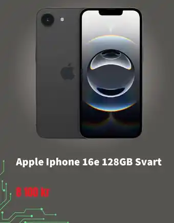 CDON Apple Iphone 16e 128GB Svart erbjuda