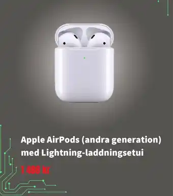 CDON Apple AirPods (andra generation) med Lightning-laddningsetui erbjuda