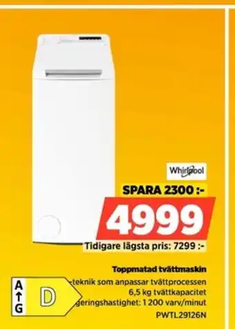 Power Toppmatad tvättmaskin erbjuda