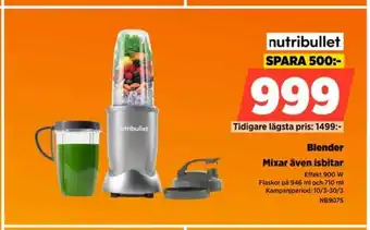 Power Blender Mixar även isbitar erbjuda