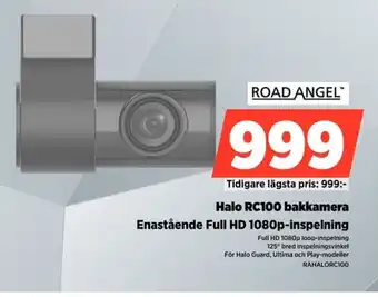 Power Halo RC100 bakkamera Enastående Full HD 1080p-inspelning erbjuda