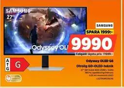 Power Odyssey OLED G6 Otrolig QD-OLED-teknik erbjuda