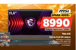 Power Thin A15 144 Hz Full HD-skärm erbjuda