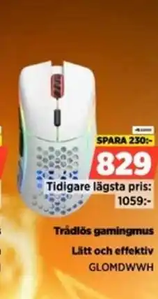 Power Trådlös gamingmus erbjuda