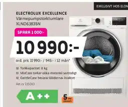 Elon ELECTROLUX EXCELLENCE erbjuda