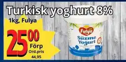 Supergrossen Turkisk yoghurt 8% erbjuda