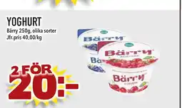 Supergrossen YOGHURT Bärry erbjuda