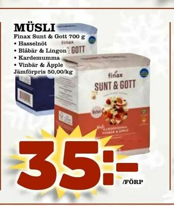 Bonum Matmarknad Müsli erbjuda