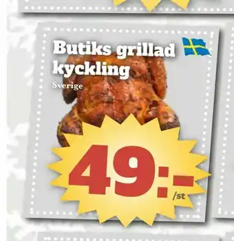 Bonum Matmarknad Butiks grillad kyckling erbjuda
