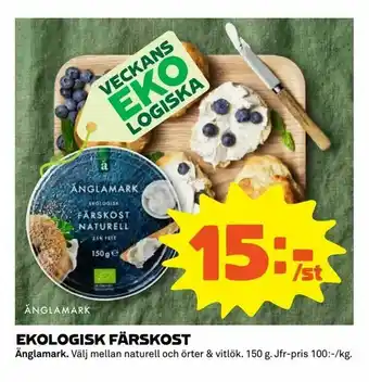 Coop Extra Ekologisk färskost erbjuda