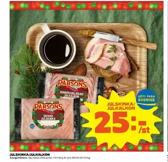 Coop Extra Julskinka/julkalkon erbjuda
