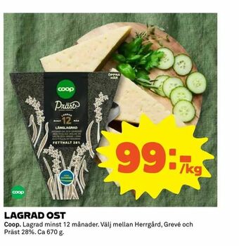 Coop Extra Lagrad ost erbjuda