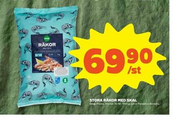 Coop Extra Stora räkor med skal erbjuda