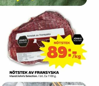 Coop Forum Nötstek av fransyska erbjuda