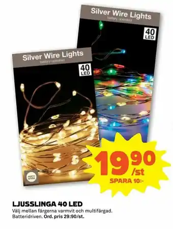 Coop Forum Ljusslinga 40 led erbjuda