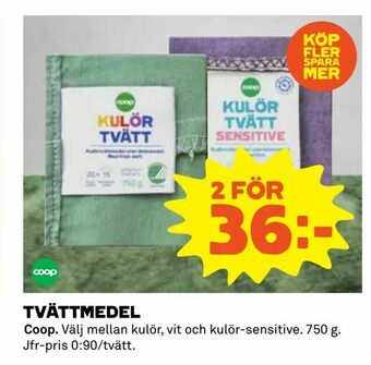 Coop Daglivs Tvättmedel erbjuda