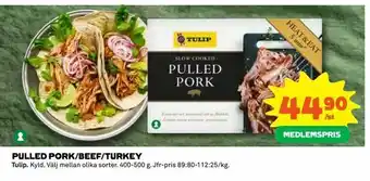 Pulled pork/beef/turkey