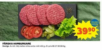Coop Daglivs Färska hamburgare erbjuda