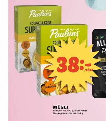Din Mat Müsli erbjuda