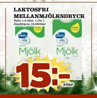 Din Mat Laktosfri mellanmjölksdryck erbjuda