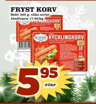 Din Mat Fryst korv erbjuda