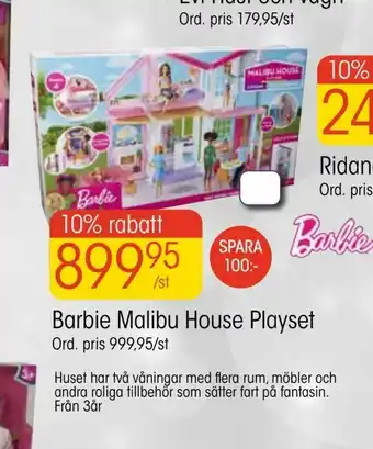 EKO Barbie Malibu House Playset erbjuda