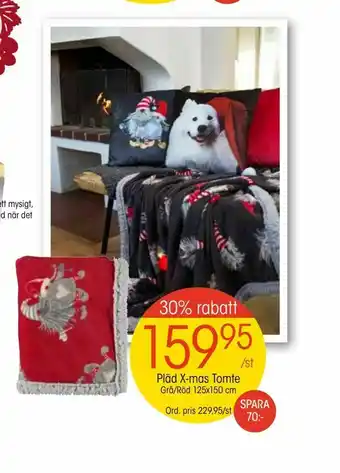 EKO Pläd X-mas Tomte erbjuda