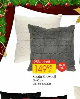 EKO Kudde Snowball erbjuda