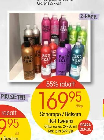 EKO Schampo / Balsam TIGI Tweens erbjuda