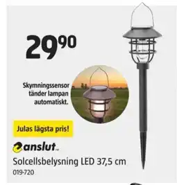 Jula Solcellsbelysning LED 37,5 cm erbjuda