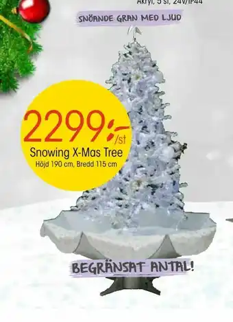 Snowing X-Mas Tree