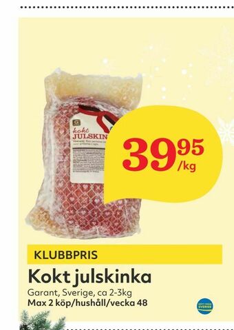 Hemköp Kokt julskinka erbjuda
