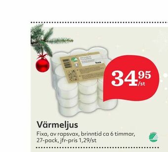 Hemköp Värmeljus erbjuda