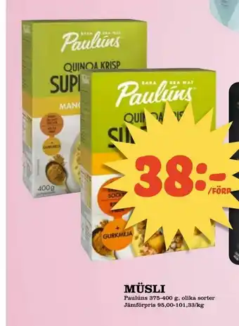 Matboden Ektorp Müsli erbjuda