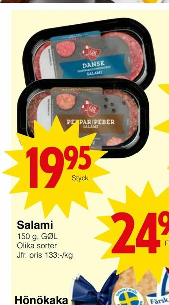 Matöppet Salami erbjuda