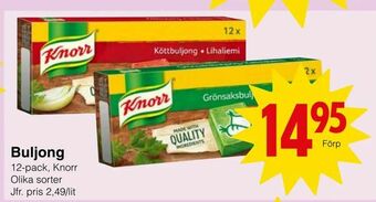 Matöppet Buljong erbjuda