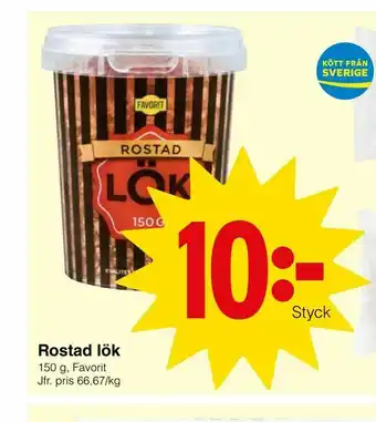 Rostad lök