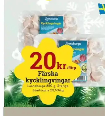 minmatbutik Färska kycklingvingar erbjuda